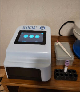 Lucia Vet analyzer measurement results portrayed by customer on social media